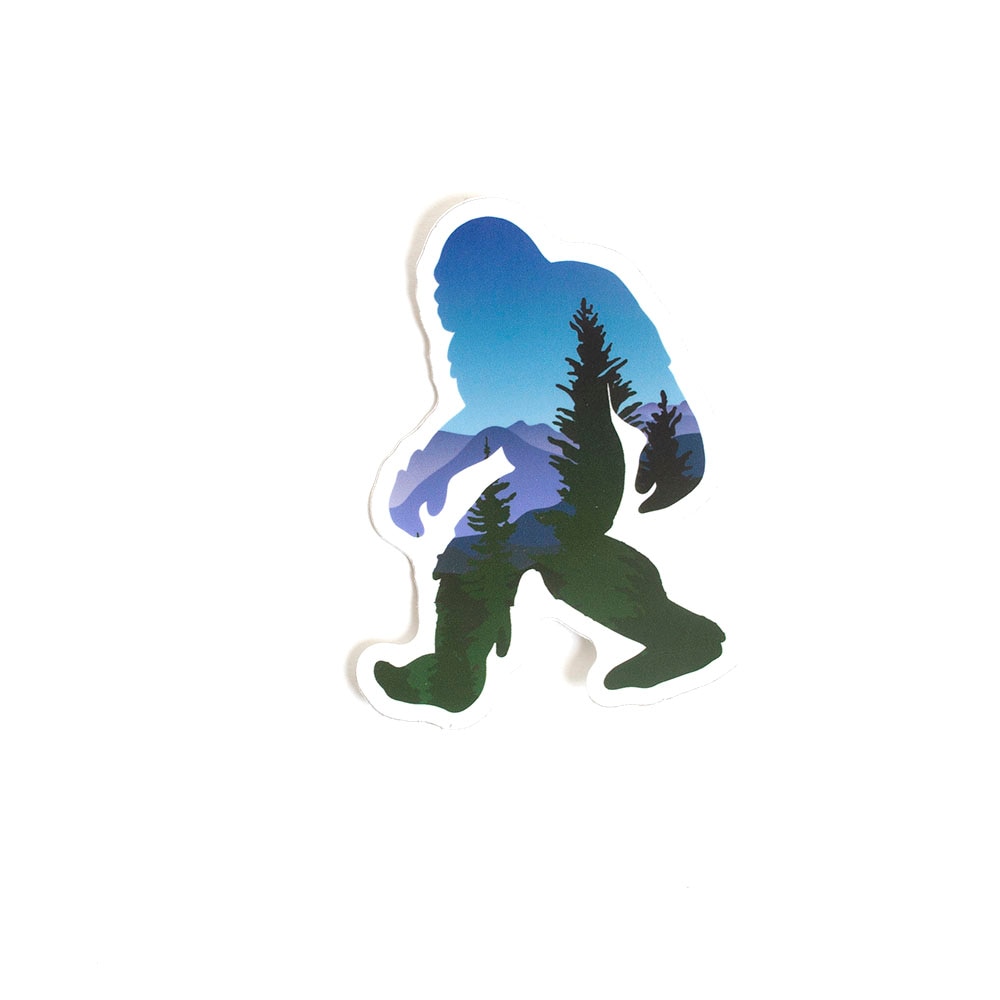 Stickers Northwest, Stickers, Art & School, 3", Blue Bigfoot, 521375